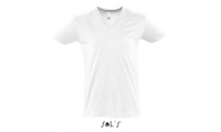 T-SHIRT COM GOLA EM V ACENTUADA BRANCA PARA HOMEM MASTER