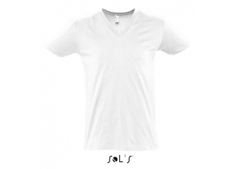T-SHIRT COM GOLA EM V ACENTUADA BRANCA PARA HOMEM MASTER