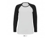 T-SHIRT BICOLOR COM MANGAS COMPRIDAS RAGL PARA SENHORA MILKY LSL