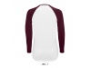 T-SHIRT BICOLOR COM MANGAS COMPRIDAS RAGL PARA SENHORA MILKY LSL