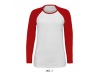 T-SHIRT BICOLOR COM MANGAS COMPRIDAS RAGL PARA SENHORA MILKY LSL