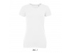 T-SHIRT DE GOLA REDONDA PARA SENHORA Branca MILLENIUM WOMEN