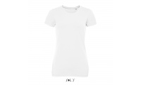 T-SHIRT DE GOLA REDONDA PARA SENHORA Branca MILLENIUM WOMEN