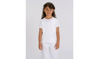 T-shirt manga curta criana unisex Branco Mini Creator