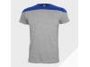 T-shirt unisexo bicolor manga curta