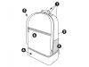 Mochila desportiva com bolsa para sapatos HIKER 