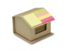 Casa de carto com notas adesivas RECYCLOPAD