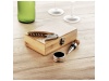 Conjunto de vinho em caixa de Bambu SONOMA