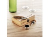 Conjunto de vinho em caixa de Bambu SONOMA