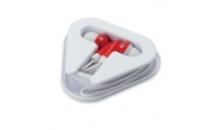 Auriculares com base triangular