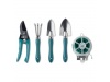 Conjunto de jardinagem com 5 utenslios em caixa