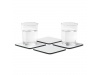 Conjunto de 4 bases de cortia para copos