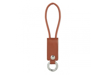 Porta-Chaves com cabo de carregamento micro-B USB 2A