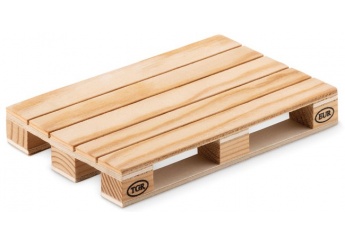 Base para copos em forma de mini pallet PALY