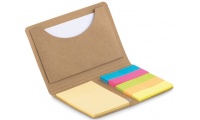 Porta-cartes + bloco notas + notas adesivas FOLDNOTE