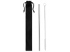 Conjunto 2 palhinhas reutilizveis + escova de limpeza COLD STRAW