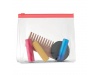 Necessaire de viajem com zper.