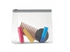 Necessaire de viajem com zper.