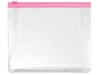 Necessaire de viajem com zper.