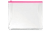 Necessaire de viajem com zper.