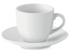 Conjunto de prato e chvena de cermica para caf ESPRESSO  