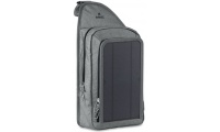 Bandoleira com carregador solar, porta e cabo USB RAYO  