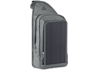 Bandoleira com carregador solar, porta e cabo USB RAYO  