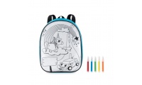 Mochila + 5 canetas coloridas