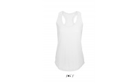 TOP COM COSTAS EM T PARA SENHORA BRANCO MOKA
