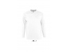 T-SHIRT DE GOLA REDONDA E MANGA COMPRIDA PARA HOMEM BRANCO MONARCH