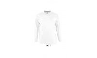 T-SHIRT DE GOLA REDONDA E MANGA COMPRIDA PARA HOMEM BRANCO MONARCH