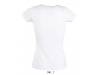 T-SHIRT COM GOLA REDONDA PARA SENHORA BRANCA MOODY