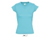 T-SHIRT COM GOLA EM V PARA SENHORA CORES MOON