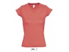 T-SHIRT COM GOLA EM V PARA SENHORA CORES MOON