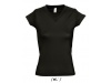 T-SHIRT COM GOLA EM V PARA SENHORA CORES MOON