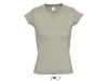 T-SHIRT COM GOLA EM V PARA SENHORA CORES MOON