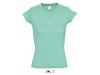 T-SHIRT COM GOLA EM V PARA SENHORA CORES MOON