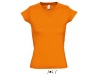 T-SHIRT COM GOLA EM V PARA SENHORA CORES MOON