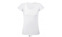 T-SHIRT EM JERSEY FINO DE GOLA REDONDA PARA SENHORA BRANCO MUST WOMEN