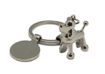 Porta-chaves Metlico Caniche