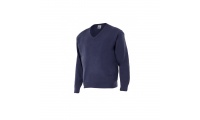 PULLOVER EM MALHA DECOTE EM V