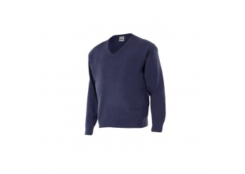 PULLOVER EM MALHA DECOTE EM V