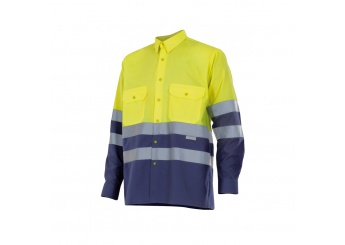 CAMISA BICOLOR DE ALTA VISIBILIDADE MANGA COMPRIDA
