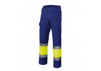 CALAS BICOLORES MULTIBOLSOS ALTA VISIBILIDADE COM FORRO 190gr/m2