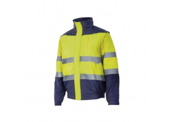 PARKA DE ALTA VISIBILIDADE MANGAS AMOVVEIS 180gr/m2