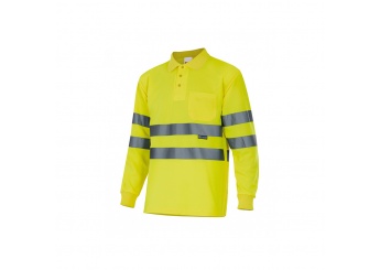 POLO DE ALTA VISIBILIDADE MANGA COMPRIDA 160gr/m2