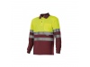 POLO DE ALTA VISIBILIDADE DE MANGA COMPRIDA BICOLOR 160gr/m2