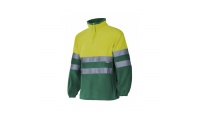 CAMISOLA POLAR BICOLOR COM FAIXAS REFLETORAS 280gr/m2
