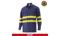 CAMISA IGNIFUGA-ANTIESTTICA COM FAIXAS REFLETORAS