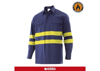 CAMISA IGNIFUGA-ANTIESTTICA COM FAIXAS REFLETORAS